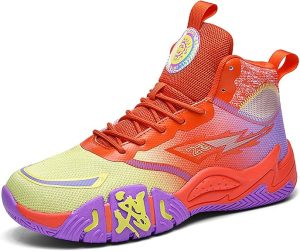 Mens Basketball Shoes Womens High Top Breathable Sneakers Fashion Non Slip Outdoor Sport Shoes Volleyball Shoes