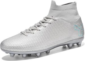 Men's Soccer Cleats Football Cleats for Mens Big Boys High-Top Spikes Shoes for Youth Professional Training Turf Indoor Outdoor Sneaker