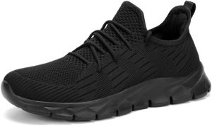 Womens Trainers Non Slip Running Shoes Lightweight Slip-on Walking Sneakers Casual Gym Jogging Workout Tennis Shoes