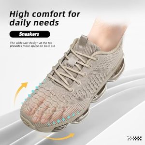 Mens Air Cushion Running Shoes Fashion Casual Walking Tennis Sneakers Non Slip Breathable Trail Sport Gym