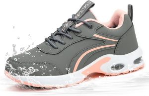 Waterproof Steel Toe Work Safety Shoes, Non-Slip, Puncture-Proof, Comfortable, Lightweight, Fashion Footwear, Construction, Industrial Shoes